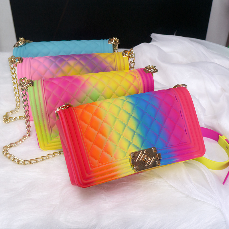 Rainbow jelly purse wholesale sale