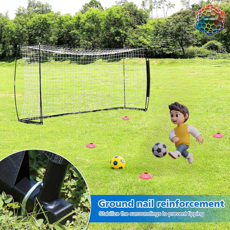 customized sports netting outdoor kids soccer tennis training target football goal backstop net for backyard