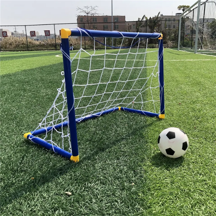 Mini Folding Plastic Toys Soccer Goal for Kids Backyard Training