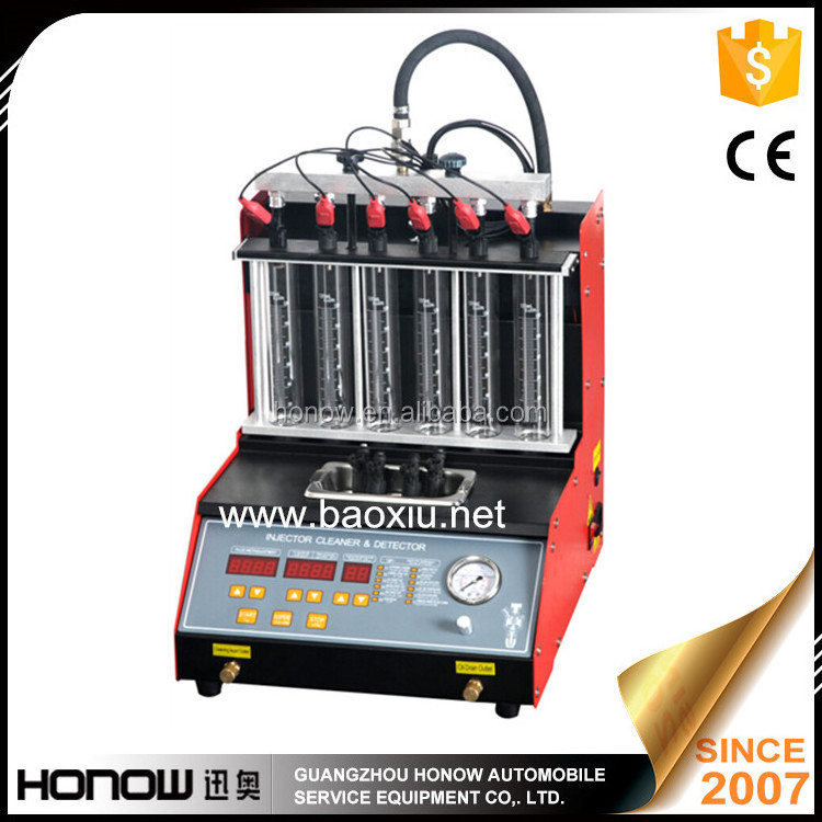 Automatic 8 Cylinder Fuel Injector Analyzer and Cleaner, Gasoline Injection Test and Ultrasonic Clean Machine