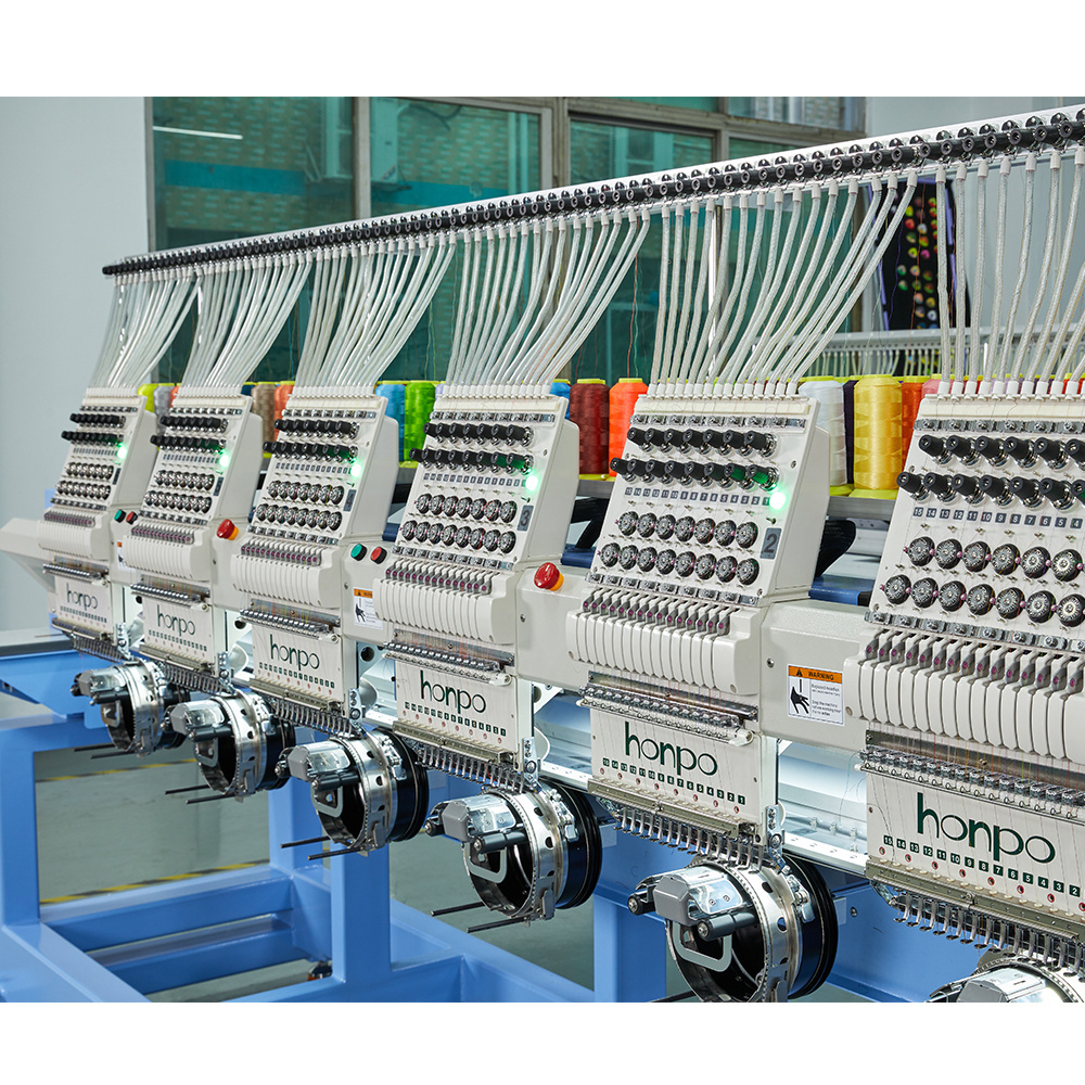 HONPO 6 Head  Embroidery Machine for sale