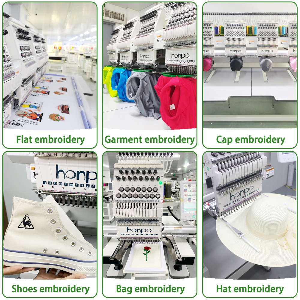 Industrial use computerized embroidery machine four head 15 needles similar to tajima embroidery machines price