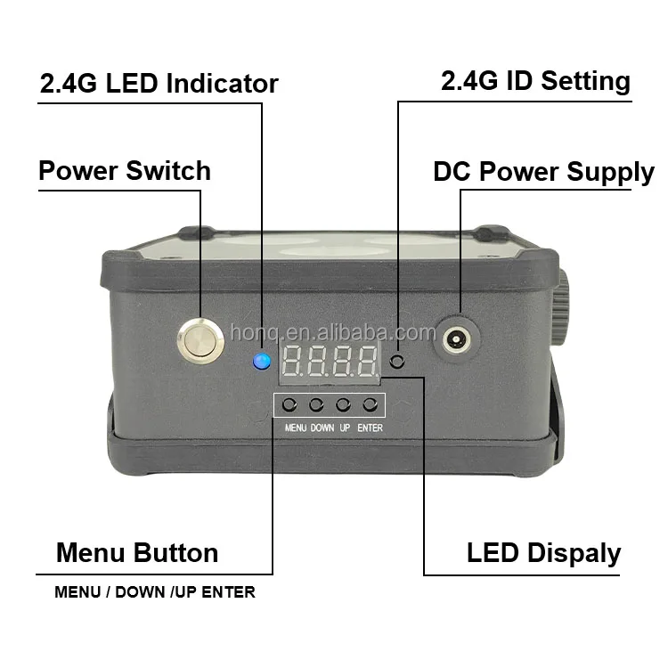 IR remote Mini Uplights 3X18W Battery Spotlight 3 LEDs Wireless DMX Uplights Disco Club Party Stage Uplight