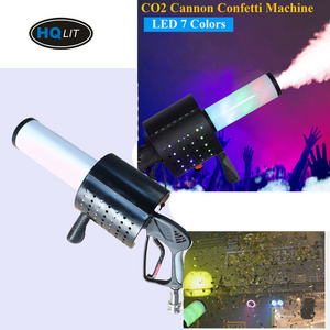 Co2 Led Confetti Gun Spray Machine Confetti Cannon Co2 Gun Smoke Fog Dj Gun For Wedding Disco Nightclub Party