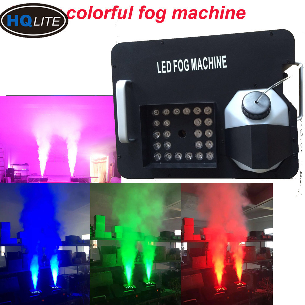 24pcs 3w RGB 3IN1 Led Smoke Machine stage fog machine 1500w haze machine with Hazer