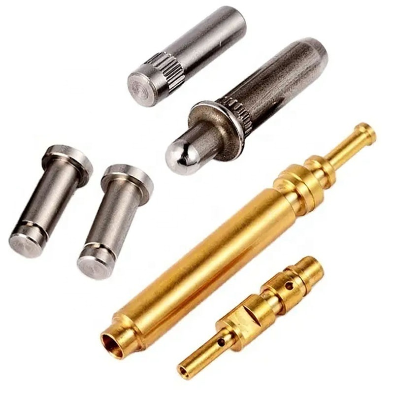 customized stainless steel cylindrical metal knurl dowel pins steel thread pin and shaft