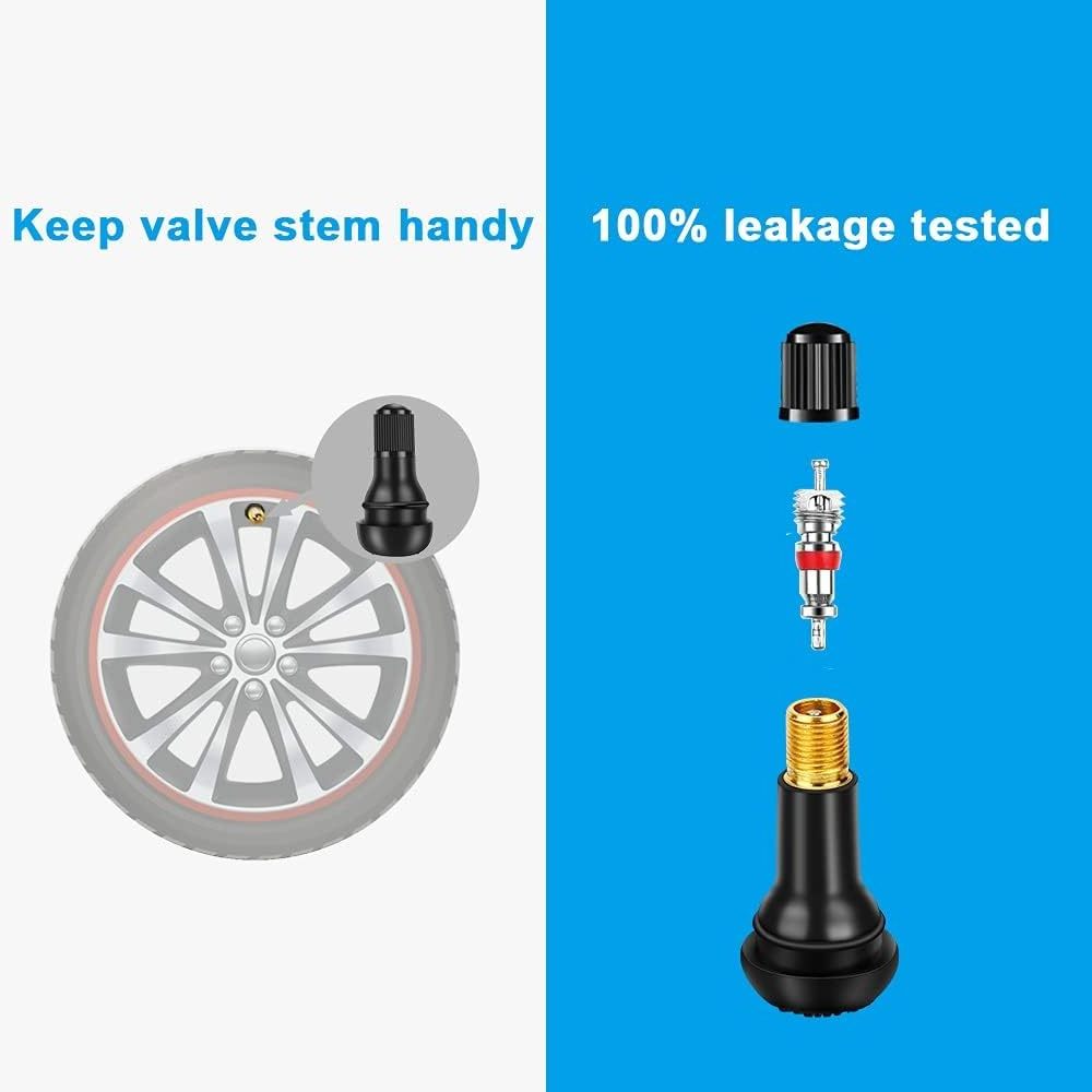 High Quality Universal Car Accessories Parts TR412 TR413 TR414 TR415 Snap-in Black Rubber Stem Caps Cores Tire Valve