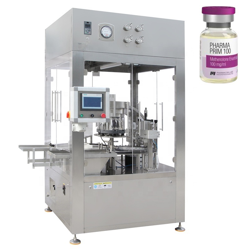 Factory Direct Automatic Cartridge Essential Oil Vial Bottle Filling Capping Crimping Machine