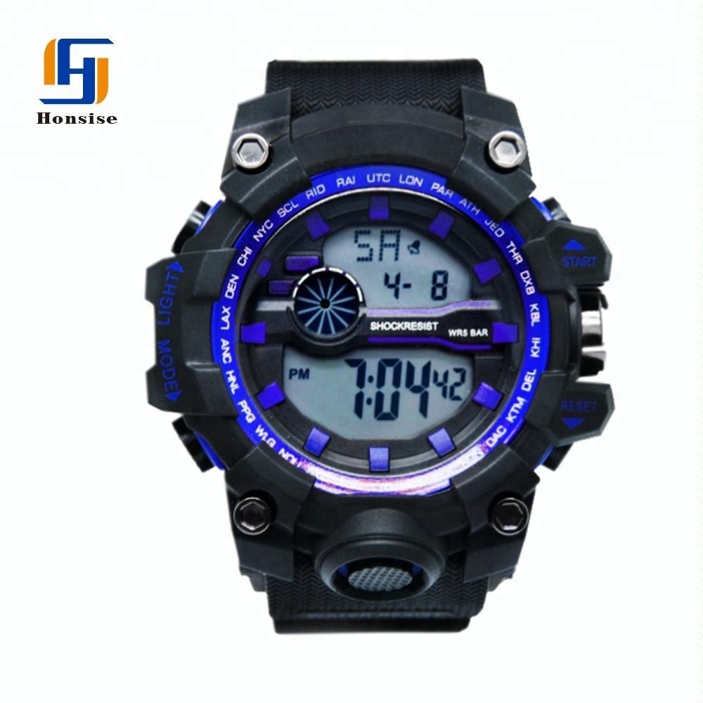 Hot Selling Cheap Multifunction Men Chronograph Sports Digital Watch