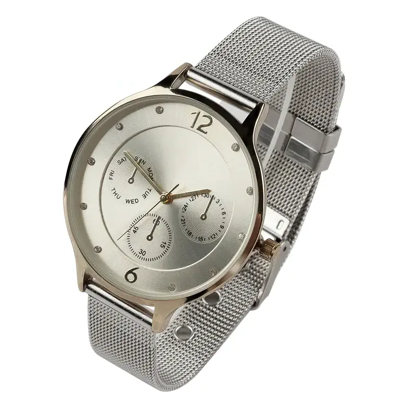 Women's Watch And Bracelet Set Stainless Steel Women's Watch Women's Mettal Watch