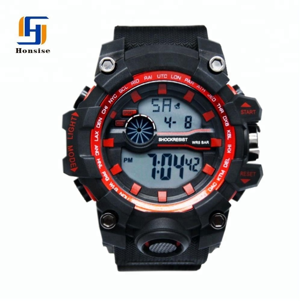 Hot Selling Cheap Multifunction Men Chronograph Sports Digital Watch