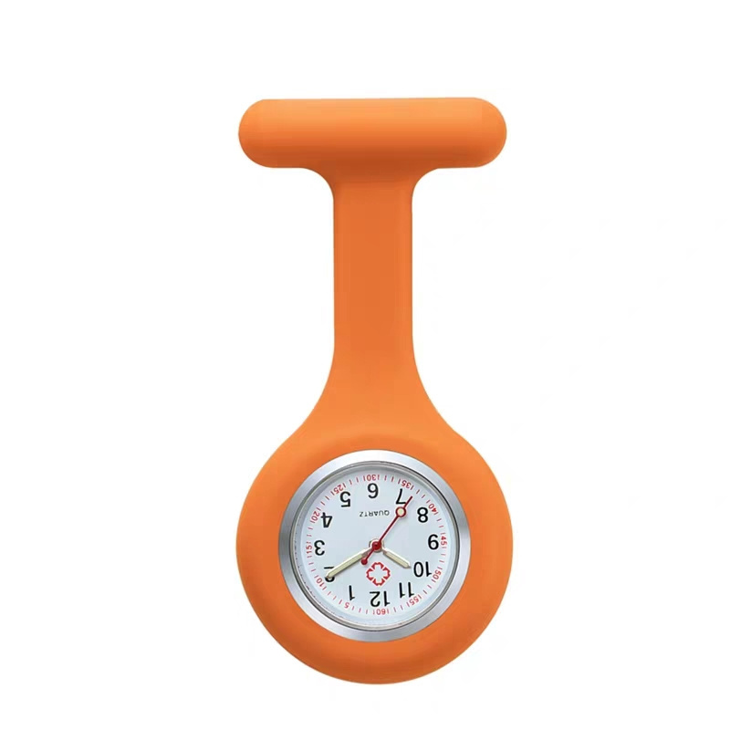 Cheap silicone Quartz nurse FOB pocket watch