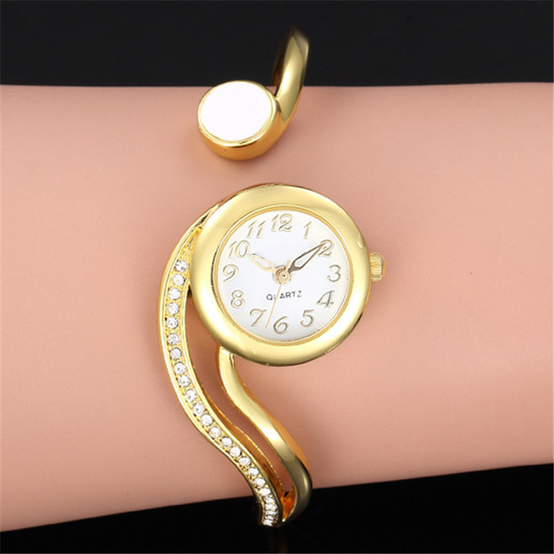 Hot Sale Fashion Luxury Watches Ladies Bracelet Thin Band Dress Stainless Steel Watches Bracelet Women Ladies Rose Gold White