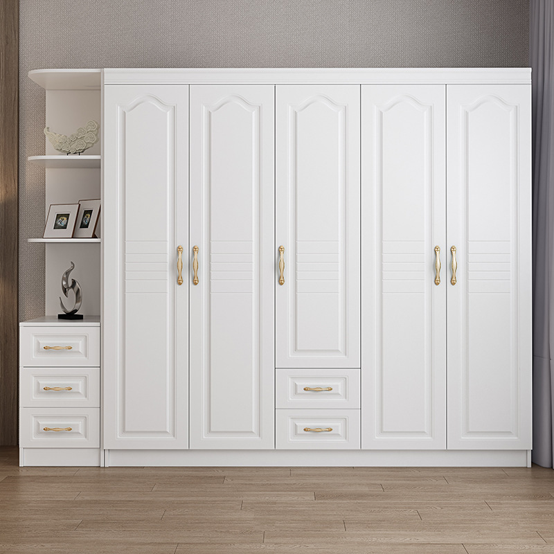 Honsoar double color bedroom furniture wardrobe design laminate colours combination