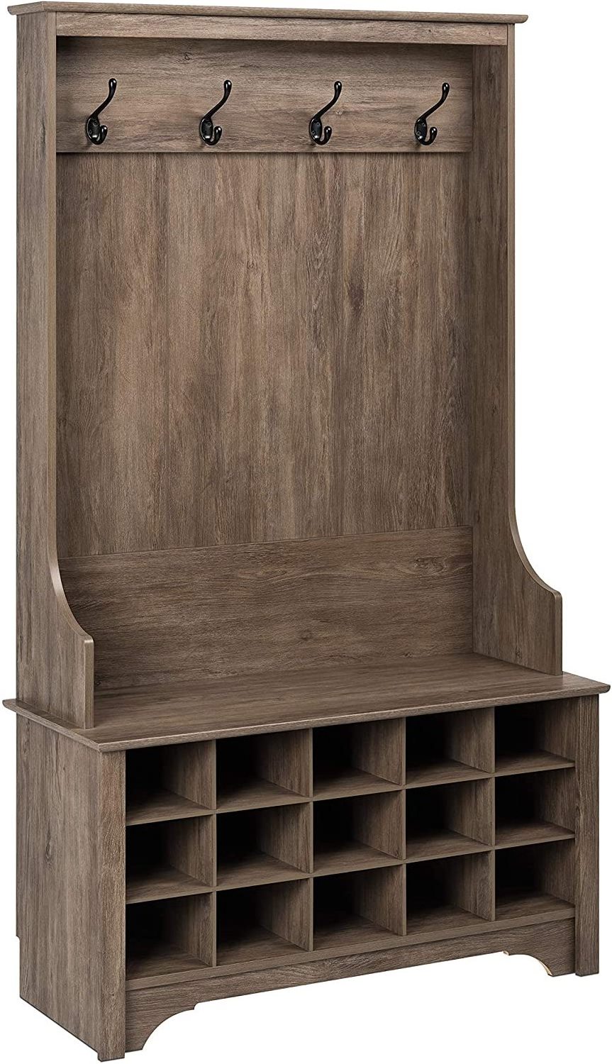 New Design Wooden Shoe Cabinet For Living Room Furniture Shoes Storage With Cloth Rack