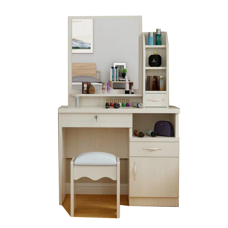 modern european make up dressing table,dressing table with lighted mirror and stool,home furniture wooden dressing table makeup