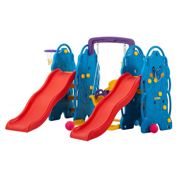 Free sample kids slide swing set baby kindergarten indoor small swing and slide set outdoor for kids