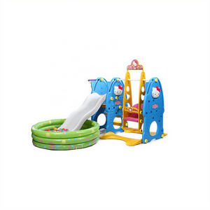 Popular Home Indoor Plastic Slide Children Indoor Slide and Swing Customized for Kids