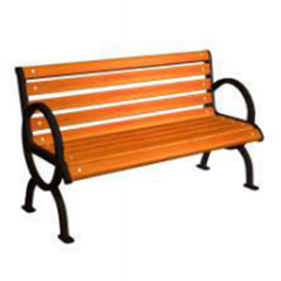 High quality low price wrought iron wood plastic chair waiting recliner slats Park bench