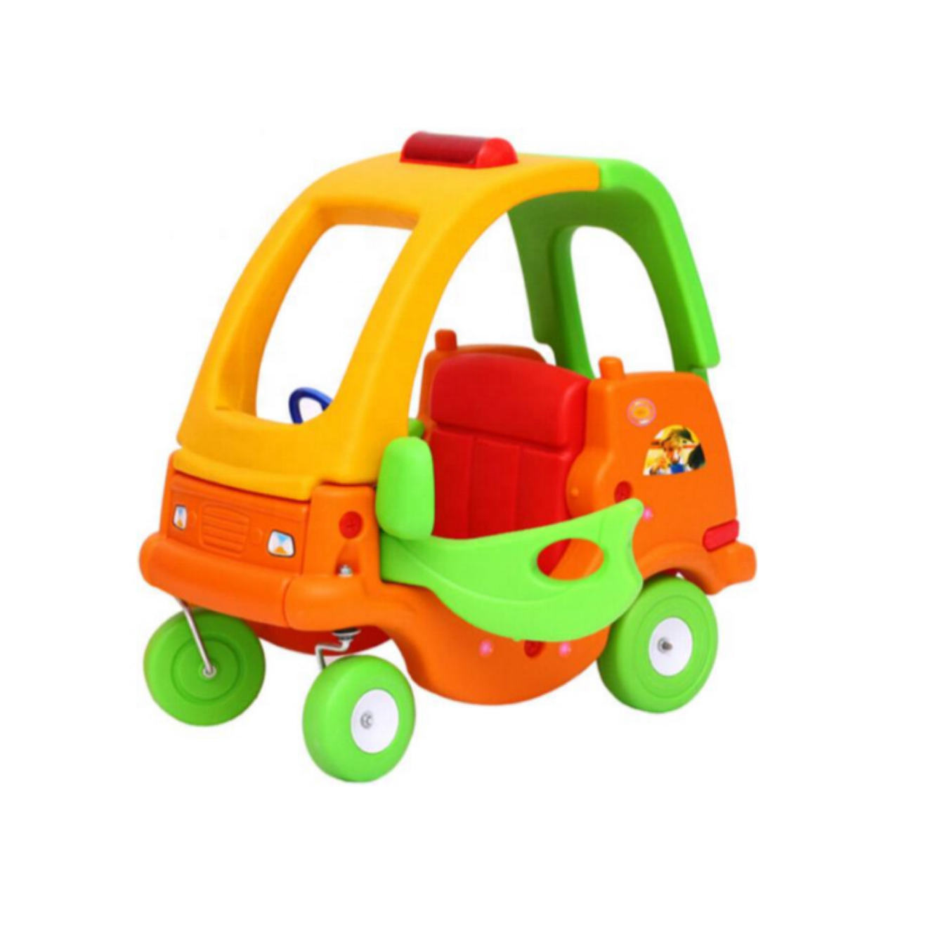 Hot Sale Customizable Four-Wheeled Toy Car for Kids Small Animatronic Model for Playgrounds Ride-on Toy for Children