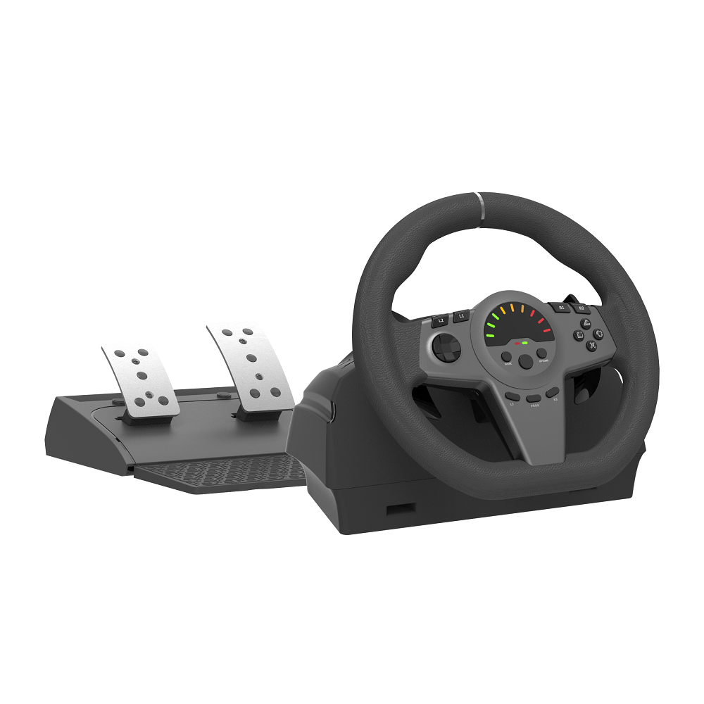 HONSON Gaming 270 DE Racing Steering wheel with audio FOR Xbox Series X&S/x-One/PS4/PS4 SLIM/PS4 Pro/ PS3/SWITCH/PC Game Wheel