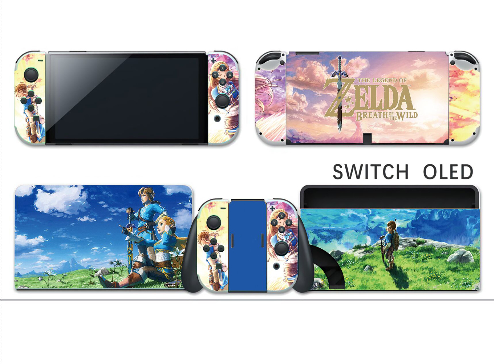 for Nintendo Switch OLED Console Protective Sticker Cover Skin Multiple Patterns Skin sticker