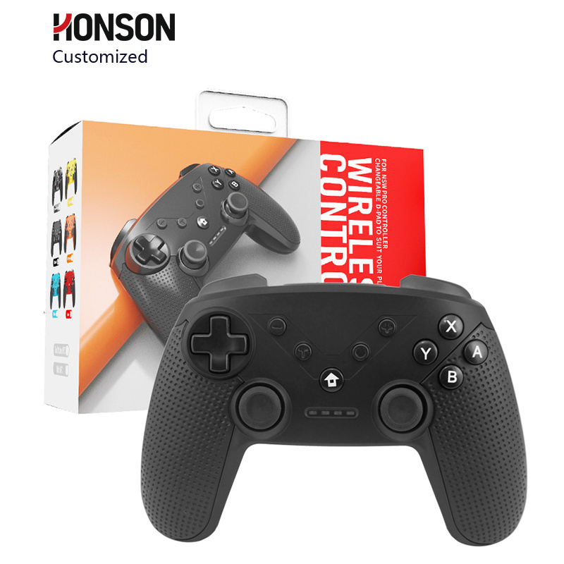 HONSON Hot Selling Wireless Gamepad for Nintendo Switch Pro Turbo-Compatible Controller with Sensor Function