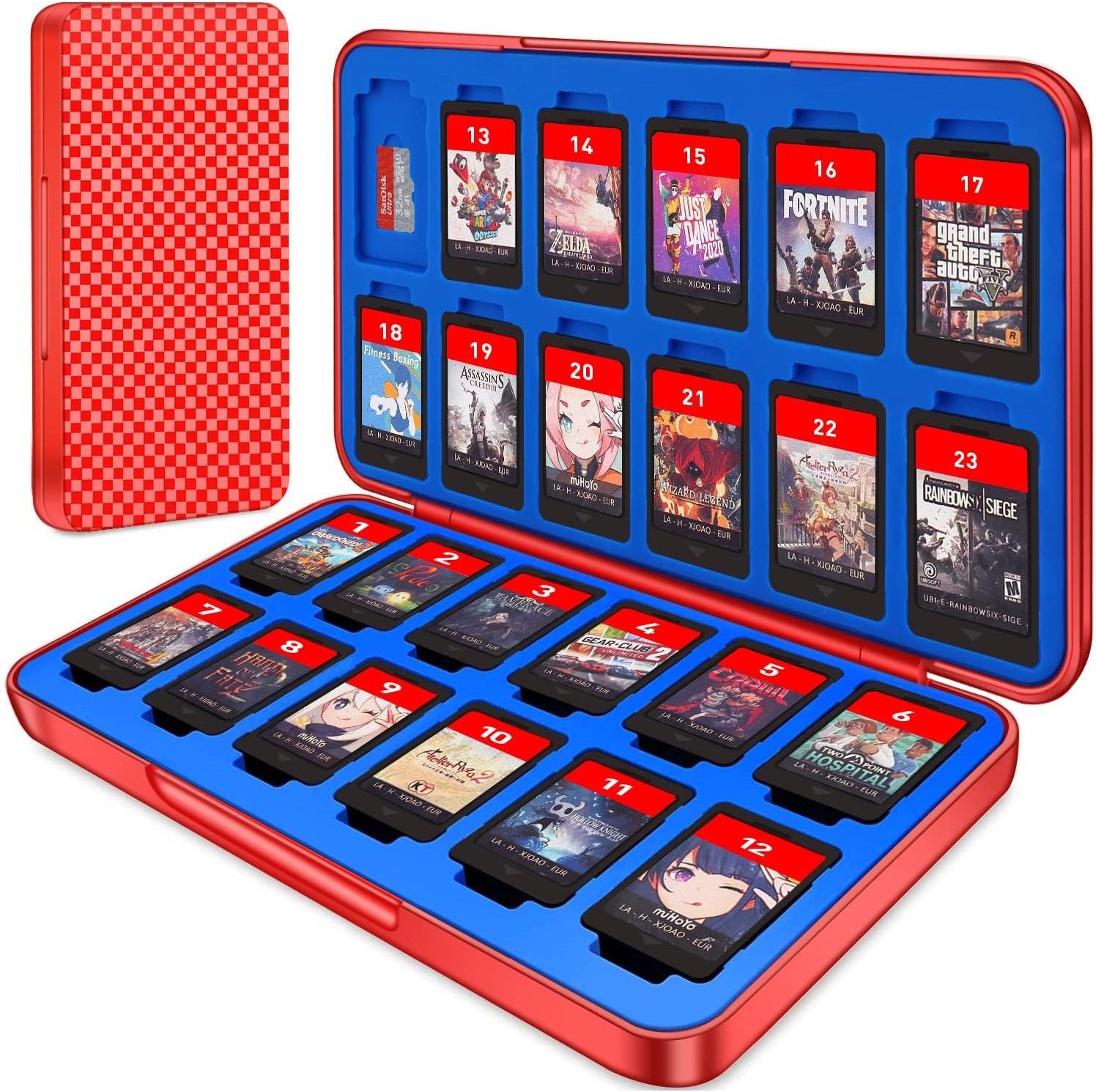 HONSON 24 in1 game card case for nintendo switch/switch lite storage box SD Card case