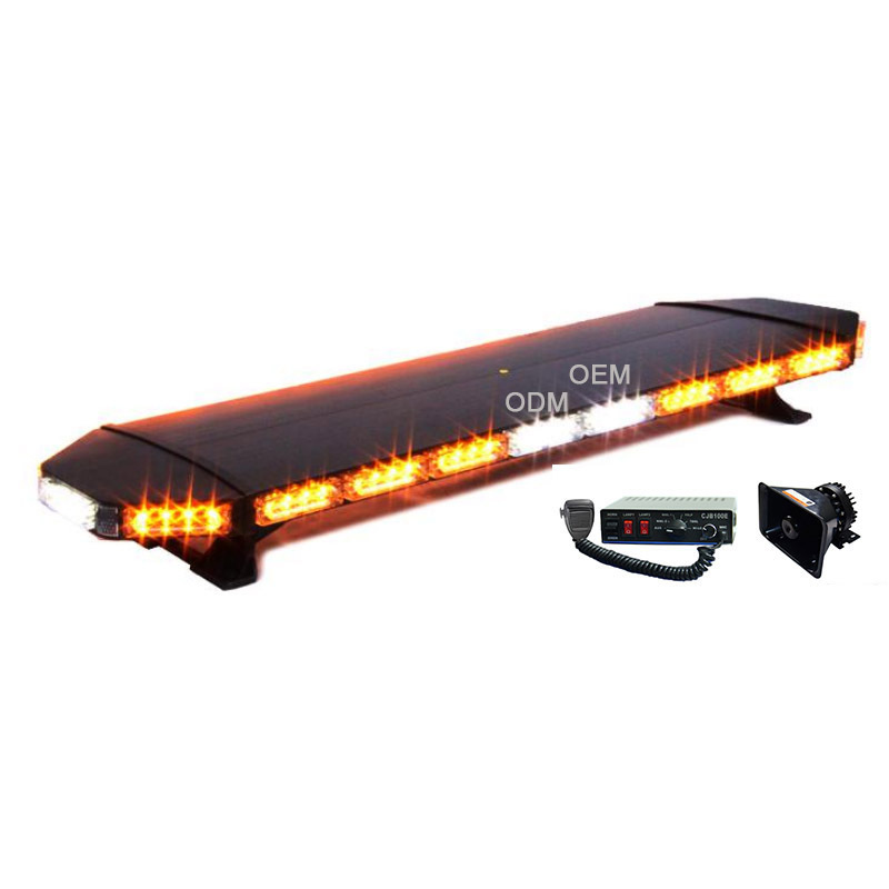 2022 New style LED Ambulance Vehicle Warning Light Bars Amber Double color LED warning light bar