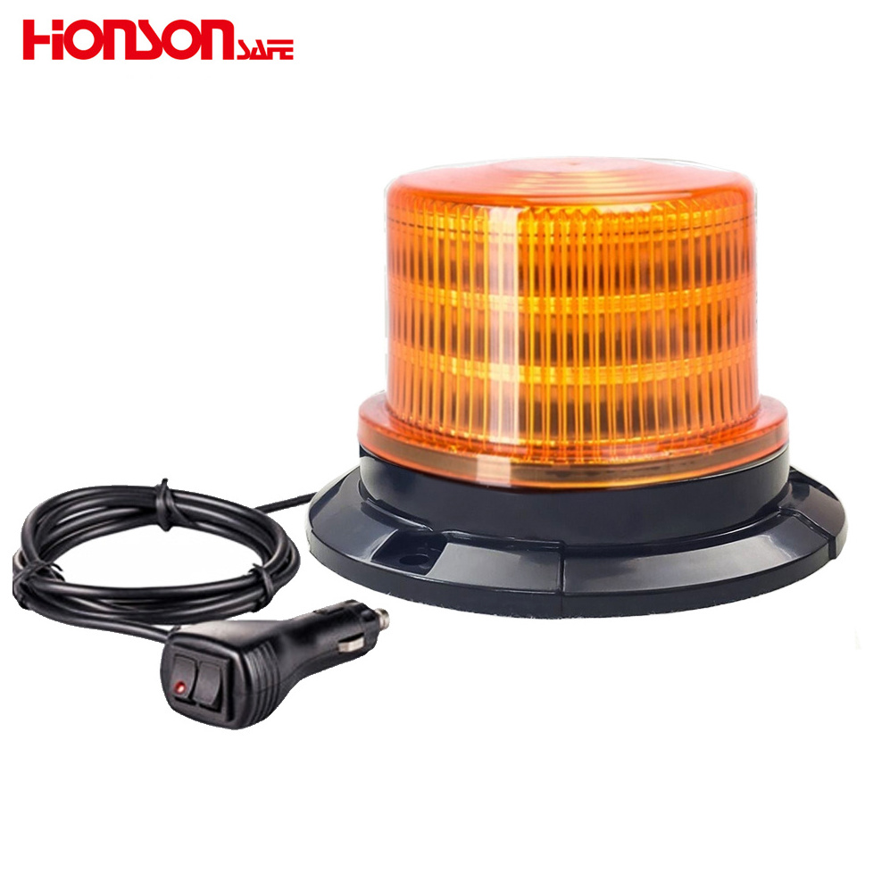 New type 3W LED amber Rotate Warning Circular beacon Signal light