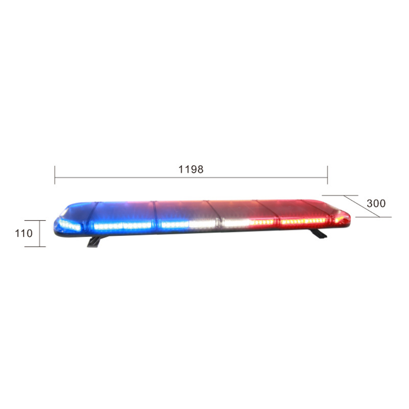 2022 New style LED Ambulance Vehicle Warning Light Bars Amber Double color LED warning light bar