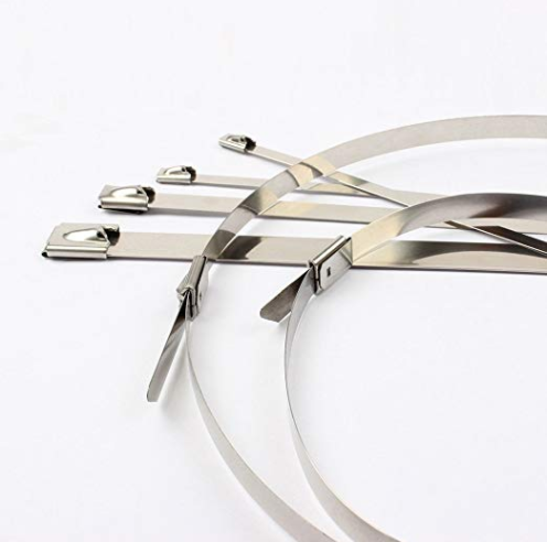 High quality 304/316 Ball Lock Stainless Steel Cable tie Zip Ties metal cable ties manufacturer 7.9*500