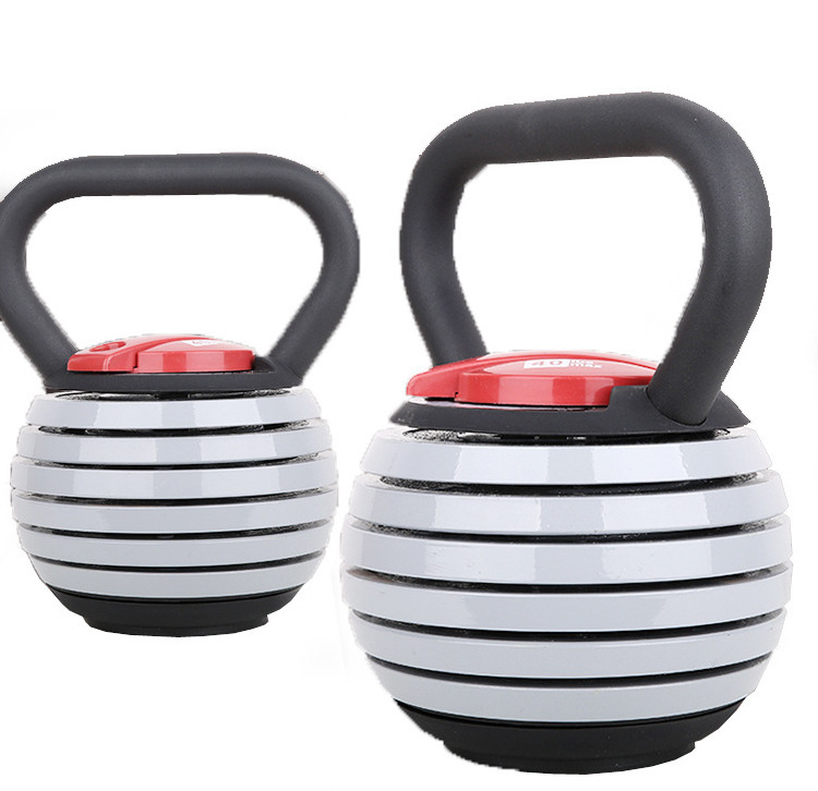 2021 Hot Sale Custom Logo 20LB 40LB Adjustable Kettlebell Gym Fitness Equipment Weight Lifting Workout Training Kettlebell