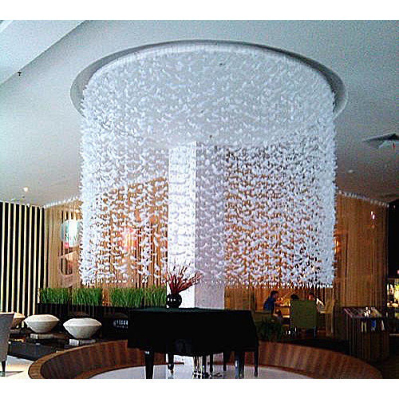 Crystal bead feather curtain Home & Garden Decorations 1m long feather products