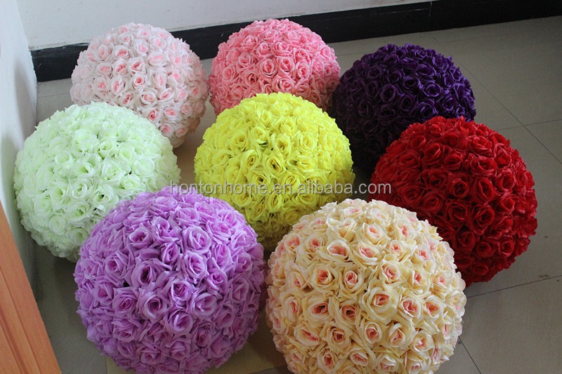 Rose flower ball 10 Inch Kissing Ball Wedding decorations