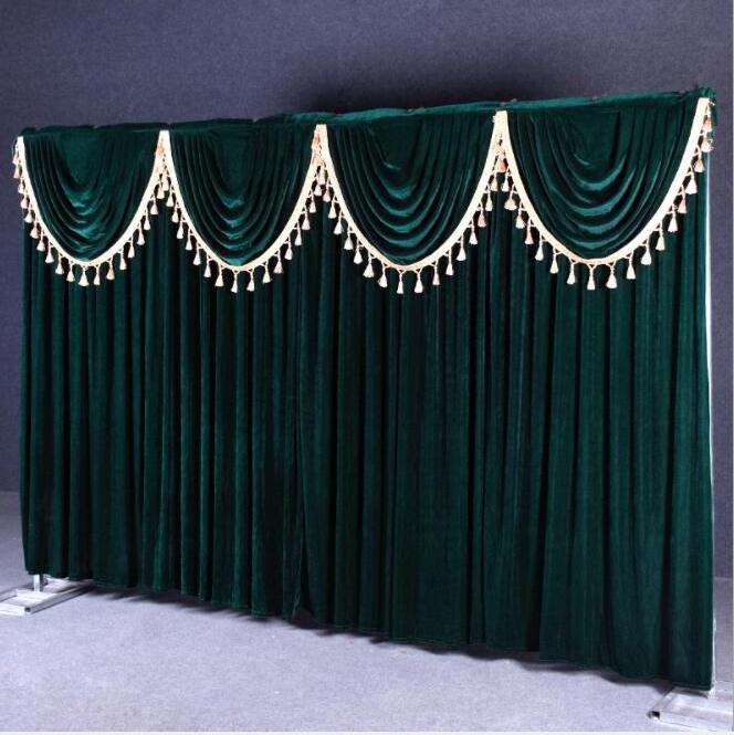 Simple style velvet material wedding Backdrop New Material 3M*4M wedding stage background