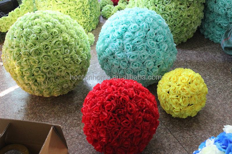 Rose flower ball 10 Inch Kissing Ball Wedding decorations