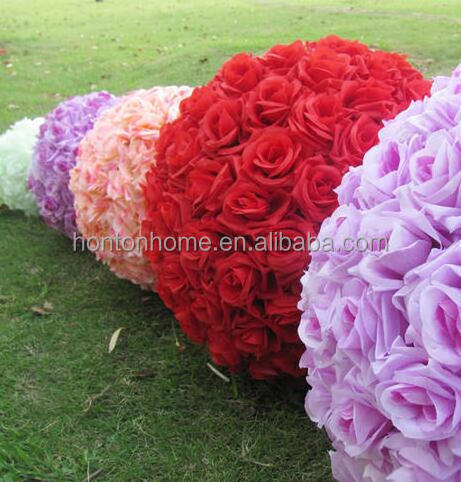 Rose flower ball 10 Inch Kissing Ball Wedding decorations