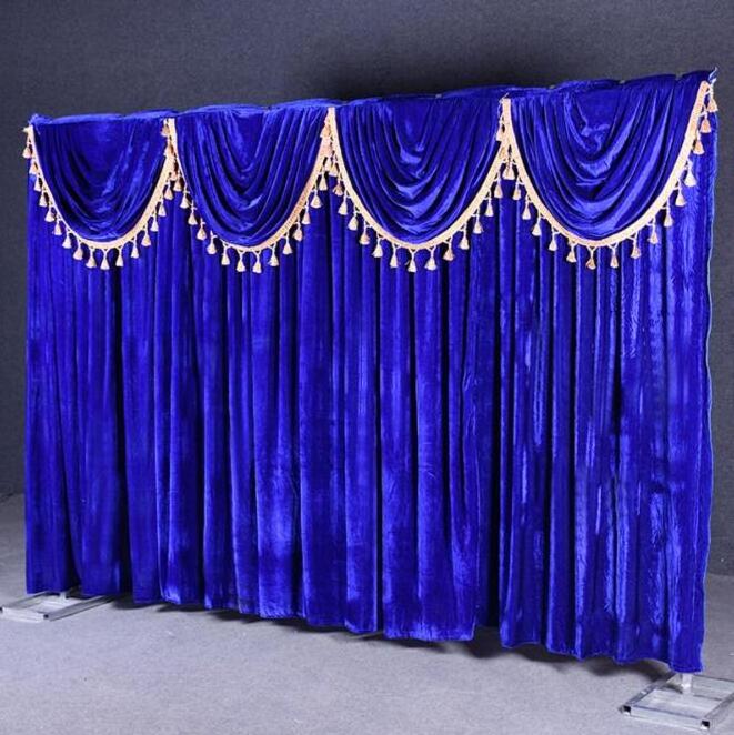 Simple style velvet material wedding Backdrop New Material 3M*4M wedding stage background