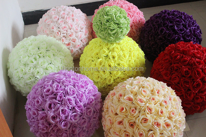 Rose flower ball 10 Inch Kissing Ball Wedding decorations