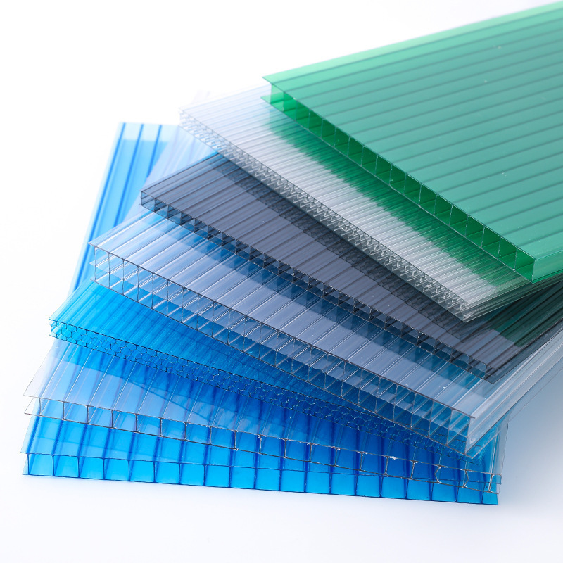 Clear Sunlight PC Polycarbonate Hollow Plastic Wall Sheet Roofing Panels With Low Price