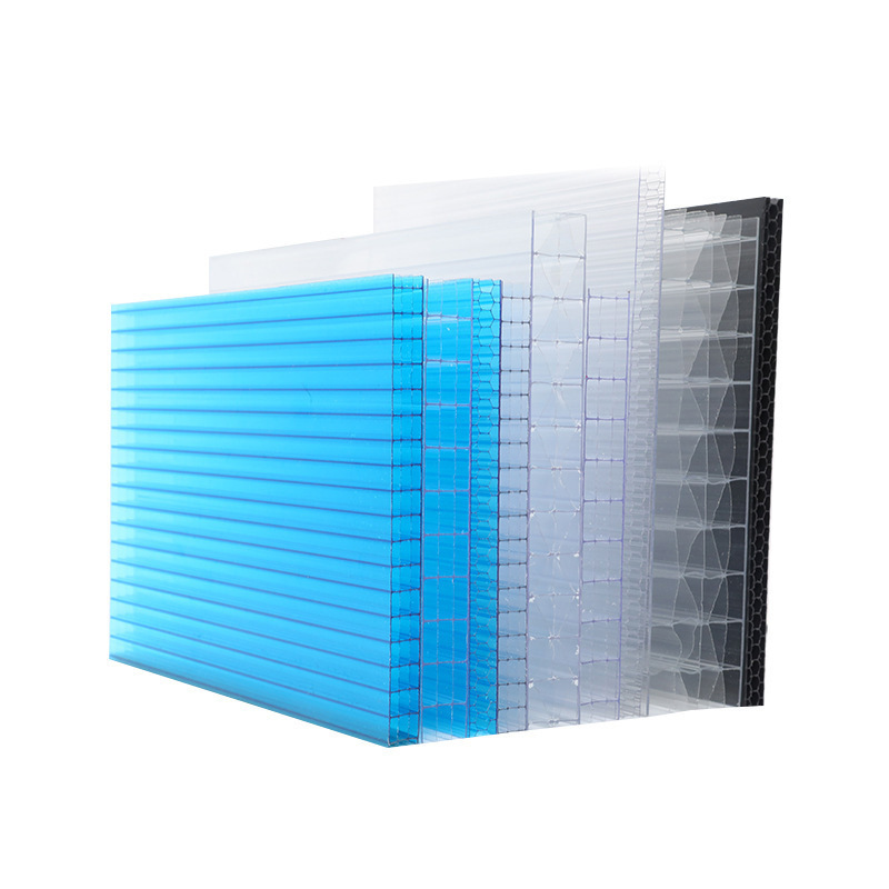 Clear Sunlight PC Polycarbonate Hollow Plastic Wall Sheet Roofing Panels With Low Price