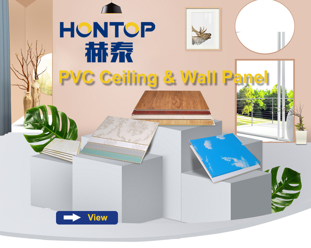 New Pvc New PVC Material Plastic Wood Grain pvc roof ceiling Panels ...