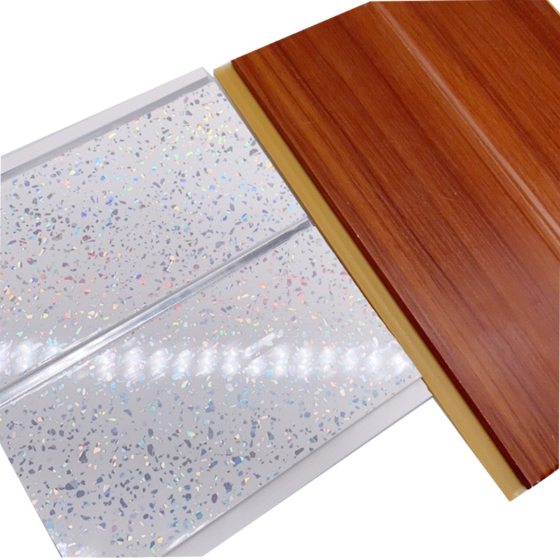 New PVC Material Plastic Wood Grain pvc roof ceiling Panels