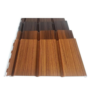 Factory Wholesale Wooden Color Waterproof Outdoor Vinyl Siding Fascia PVC Soffit Ceiling Panel