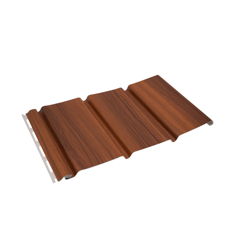 Factory Wholesale Wooden Color Waterproof Outdoor Vinyl Siding Fascia PVC Soffit Ceiling Panel