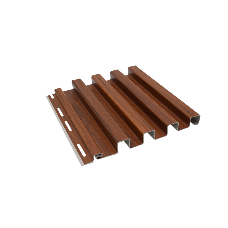 Exterior Wood Laminated PVC Vinyl Plain Soffit Ceiling Panel for Roof Eave