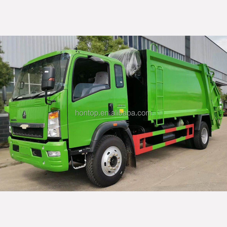 12m3 SINOTRUK HOWO Municipal Sanitation Refuse Rubbish Waste Collection Truck Garbage Compactor Trucks for sale