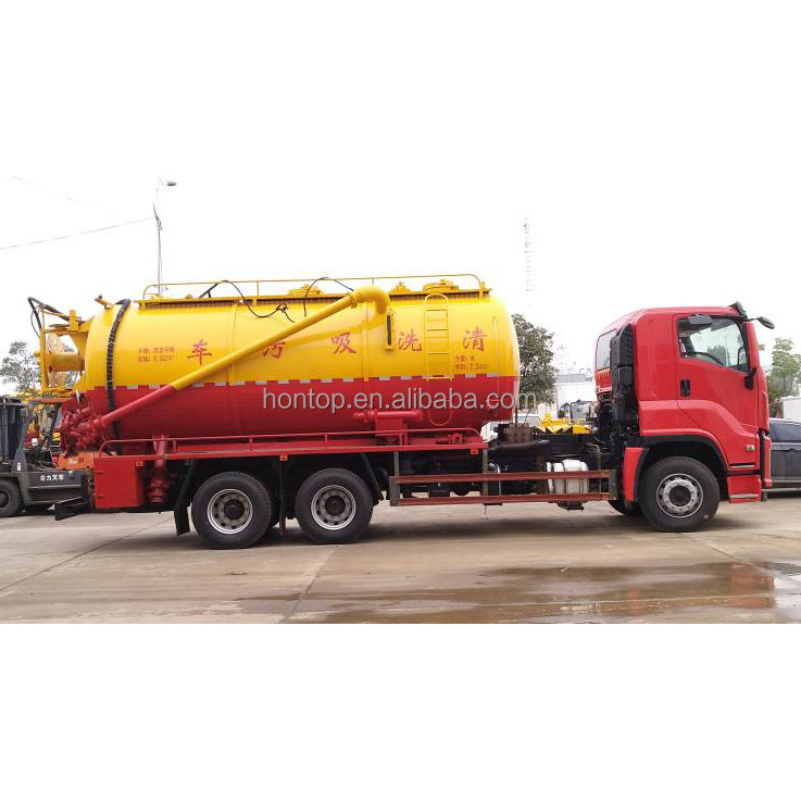 1SUZU 20 m3 Waste Water Septic Vacuum Suction Hose Tanker Truck Fecal Feces Sludge Sewage Suction Trucks In Philippines