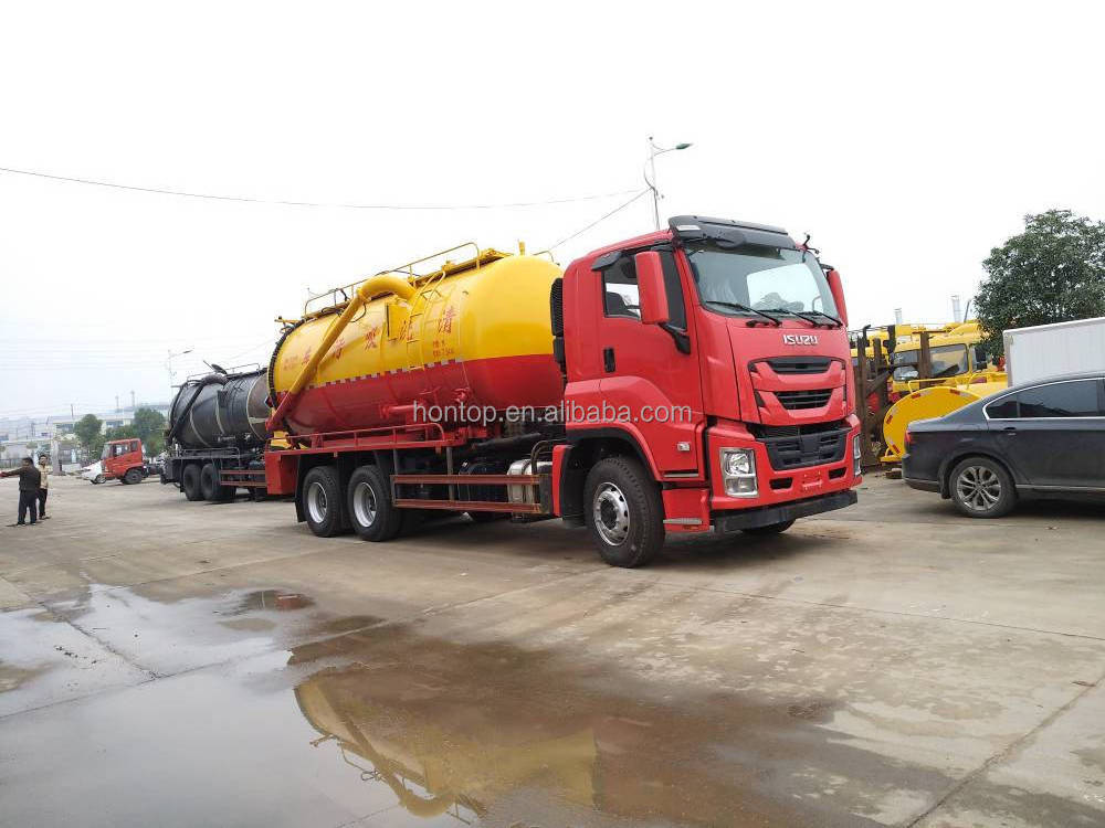 1SUZU 20 m3 Waste Water Septic Vacuum Suction Hose Tanker Truck Fecal Feces Sludge Sewage Suction Trucks In Philippines